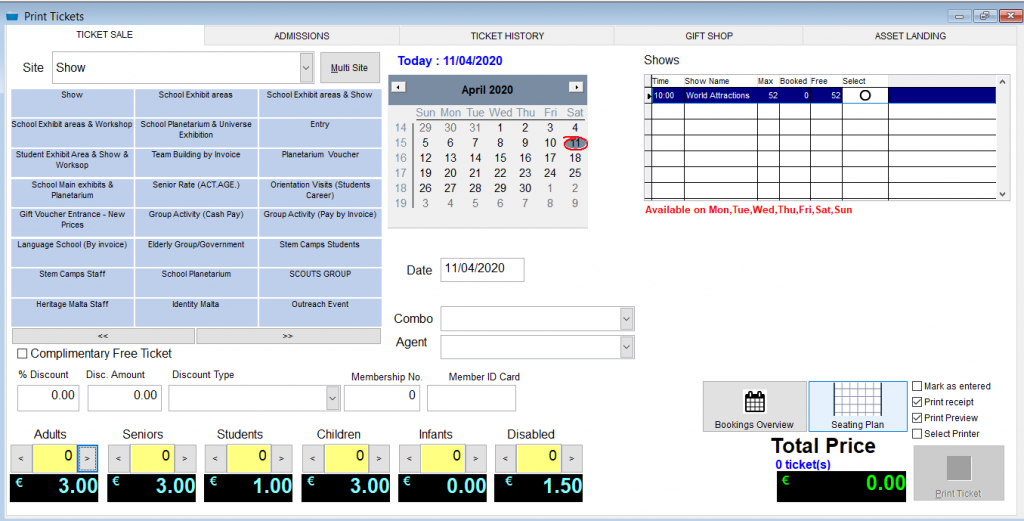 jTicket POS for your event ticketing requirements